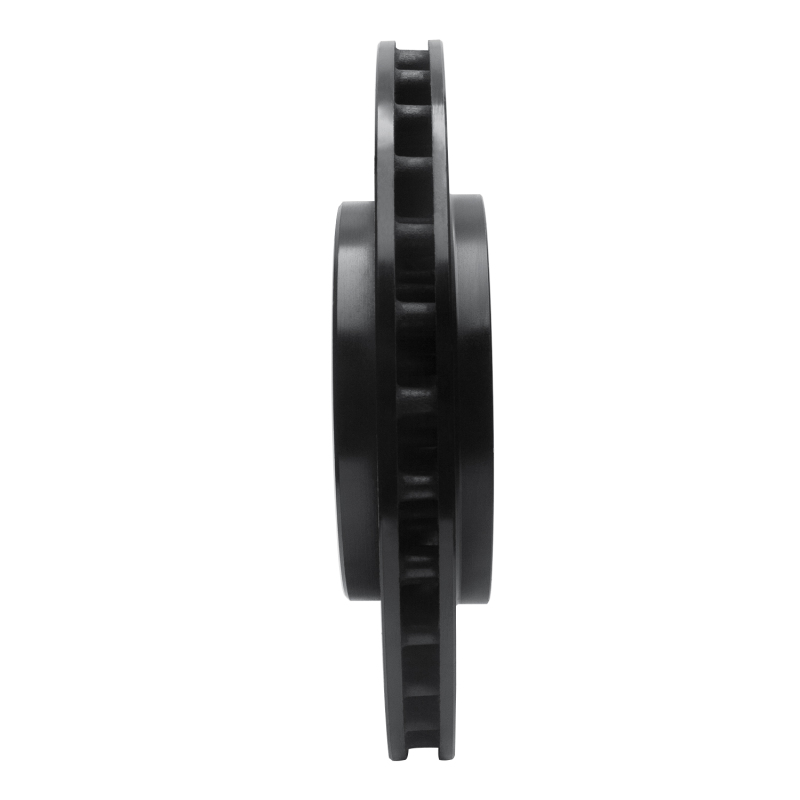 Volvo V70 Brake Rotor (1) - Rear Left - R1 Concepts - Drilled & Slotted - Black - `04-`07